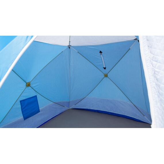 Палатка зимняя СТЭК КУБ 3 LONG трехслойная, дышащая (2.2х2.5х2.0 м)