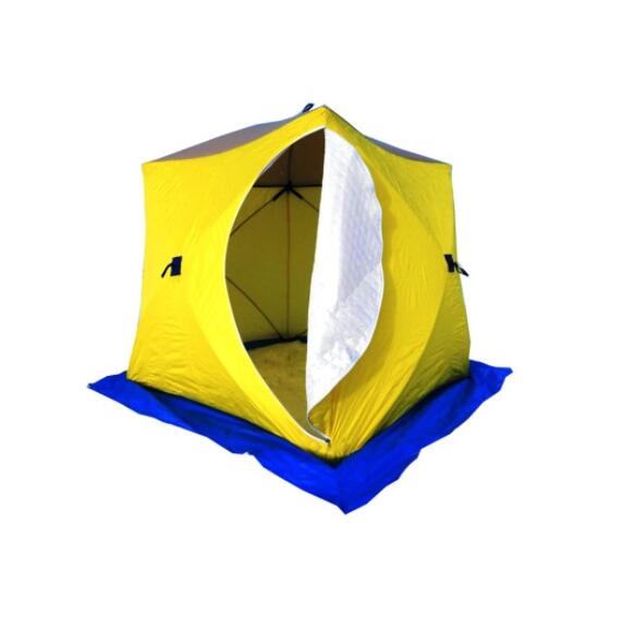 Палатка зимняя СТЭК КУБ 3 трехслойная, дышащая (2.2х2.2х2.05 м)