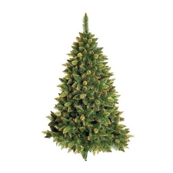 Ель (сосна) новогодняя искусственная Снежная Королева с золотым напылением 100 см GrandSITI