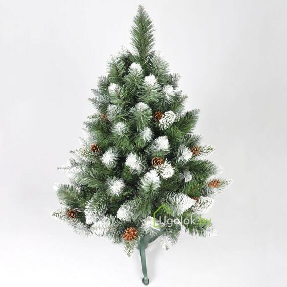 Ель (сосна) искусственная Снежная Королева с белым напылением 100 см GrandSITI