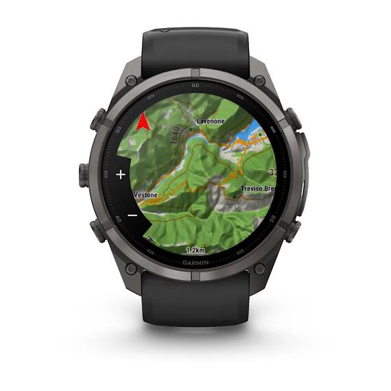 Часы Garmin Fenix 9 Pro 51mm Carbon Gray DLC Titanium Black/Pebble Grey, Цвет.: Titanium Black/Pebble Grey, Размер.: 51 мм, фото , изображение 11
