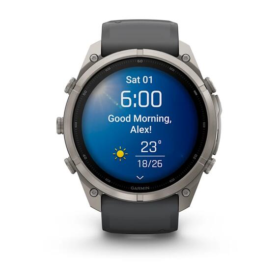 Часы Garmin Fenix 9 Pro 51mm Titanium Graphite/Black, Цвет.: Titanium Graphite/Black, Размер.: 51 мм, фото , изображение 12