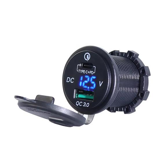 Вольтметр USB TYPE-C + PD 5V-3A, 9V-3A, 12V-2.5A, 15V-2A, 20V-1.5A SF51901, фото 