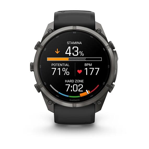 Часы Garmin Fenix 9 Pro 51mm Carbon Gray DLC Titanium Black/Pebble Grey, Цвет.: Titanium Black/Pebble Grey, Размер.: 51 мм, фото , изображение 2
