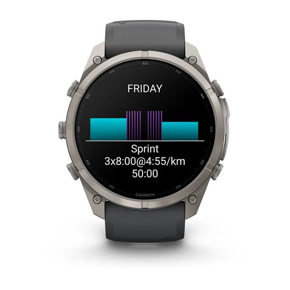 Часы Garmin Fenix 9 Pro 51mm Titanium Graphite/Black, Цвет.: Titanium Graphite/Black, Размер.: 51 мм, фото , изображение 3