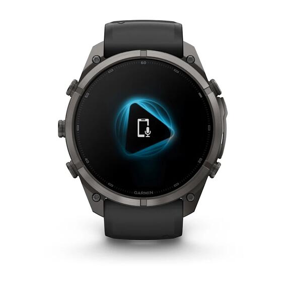 Часы Garmin Fenix 9 Pro 51mm Carbon Gray DLC Titanium Black/Pebble Grey, Цвет.: Titanium Black/Pebble Grey, Размер.: 51 мм, фото , изображение 3