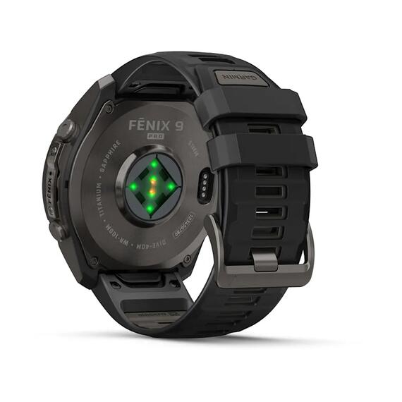 Часы Garmin Fenix 9 Pro 51mm Carbon Gray DLC Titanium Black/Pebble Grey, Цвет.: Titanium Black/Pebble Grey, Размер.: 51 мм, фото , изображение 4