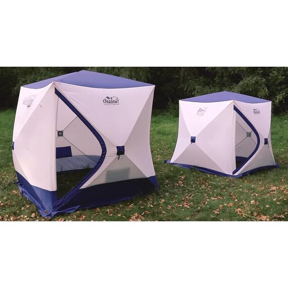 Палатка зимняя Следопыт КУБ PREMIUM 5 СТЕН, трехслойная (2.8х2.75х2.05 м)