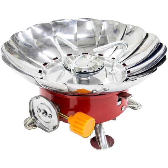 Плита газовая портативная Следопыт GR-201 с пъезоподжигом (ветрозащитная), фото 