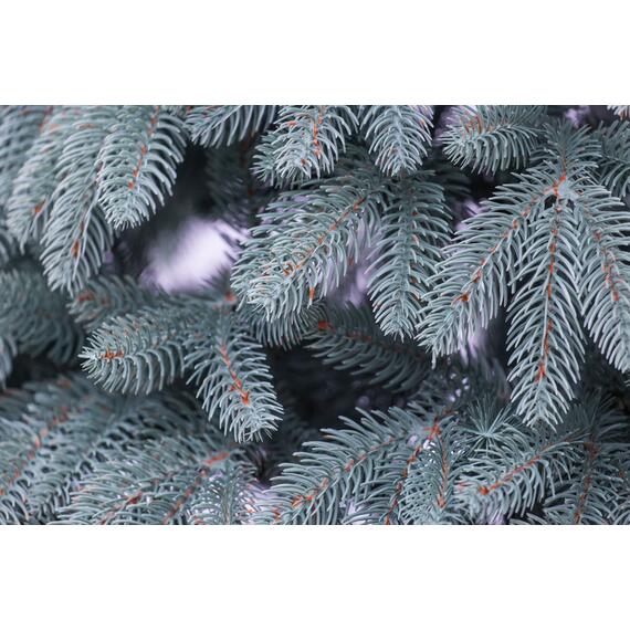 Ель новогодняя искусственная Премиум голубая 180 см РЕ GrandSITI (литая)