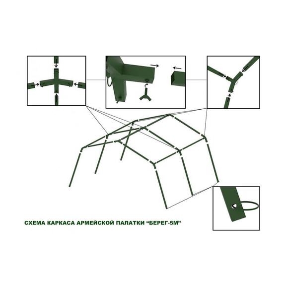 Берег Армейская палатка 5М2 (2 слоя) 4,1 х 3,4 м, фото , изображение 2