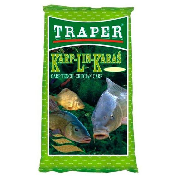 Прикормка TRAPER популярная 1 kг Карп-Линь-Карась, фото 