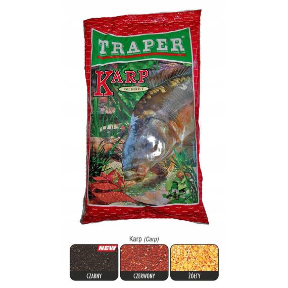 Прикормка Traper SEKRET 1kg "Карп" красный, фото , изображение 2