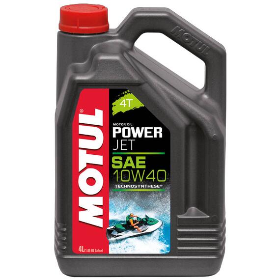 Моторное масло (4-х тактное) Motul Power Jet 4T 10W40 4л, фото 