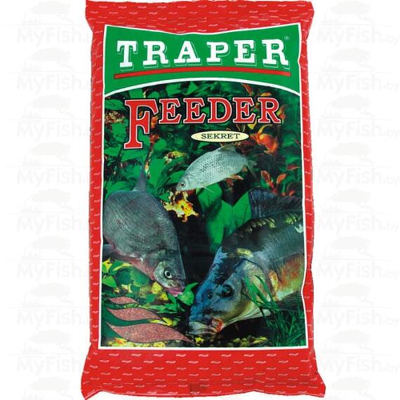 Прикормка Traper SEKRET 1kg "Фидер" красный, фото 