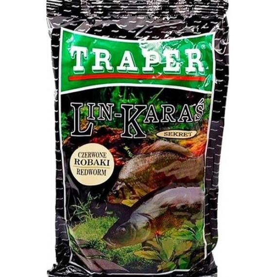 Прикормка Traper SEKRET 1kg "Линь-Карась" красный червь, фото 