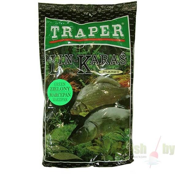 Прикормка Traper SEKRET 1kg "Линь-Карась" зеленый марципан, фото 