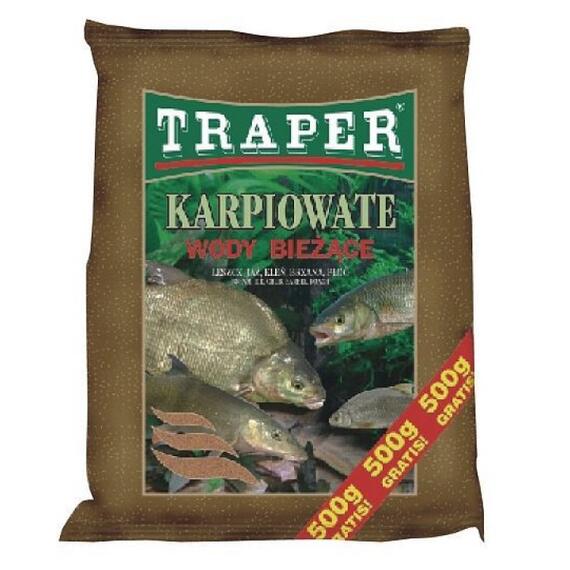 Прикормка Traper Karpiowate БАЗОВАЯ 2,5kg Река, фото 