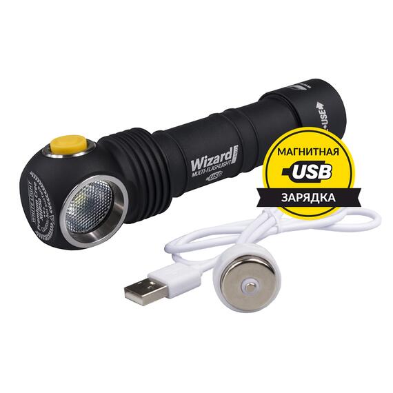 Фонарь Armytek Wizard Pro v3 Magnet USB+18650 / XHP50, фото , изображение 2