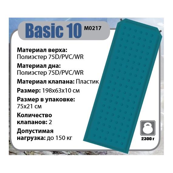 Самонадувающийся коврик BTrace Basic 10, фото , изображение 4