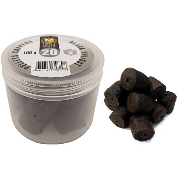 Lion Baits Пеллетс COPPENS BLACK HALIBUT (просверленный) 20мм - 100 гр, Вкус: BLACK HALIBUT, Диаметр (мм): 20, фото 