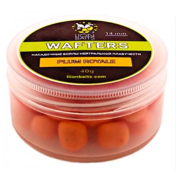 Lion Baits Wafters насадочный Бойл нейтральной плавучести PLUM ROYALE 14мм 40гр, Вкус для группировки: PLUM ROYALE (королевкая слива), фото 