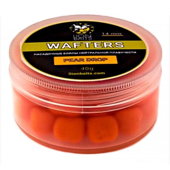 Lion Baits Wafters насадочный Бойл нейтральной плавучести PEAR DROP (кислая груша) 14мм 40гр, Вкус для группировки: PEAR DROP (кислая груша), фото 