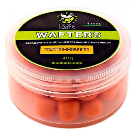 Lion Baits Wafters насадочный Бойл нейтральной плавучести Tutti-Frutti 14мм 40гр, Вкус для группировки: TUTTI-FRUTTI, фото 