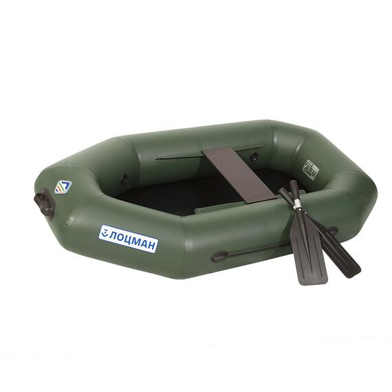 Лодка гребная Лоцман Стандарт 200 ГР зелёная, фото 