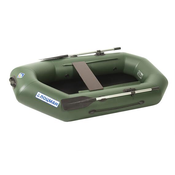 Лодка гребная Лоцман Стандарт 200 зеленая, фото 