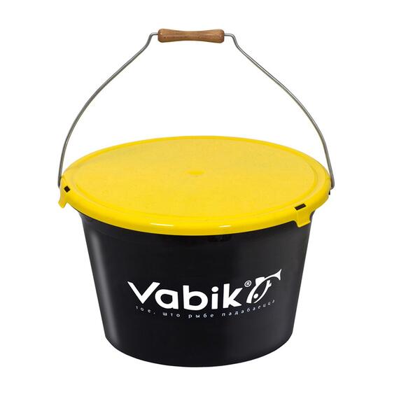 Ведро для прикормки Vabik PRO Black 25 л., Объем: 25л, фото , изображение 2