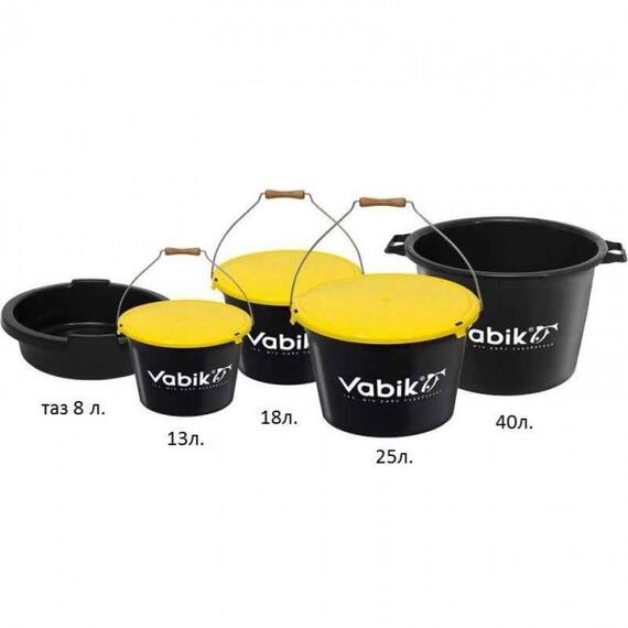 Крышка на ведро для прикормки Vabik PRO 25л (13л, 18л), Объем: 25л, фото , изображение 3