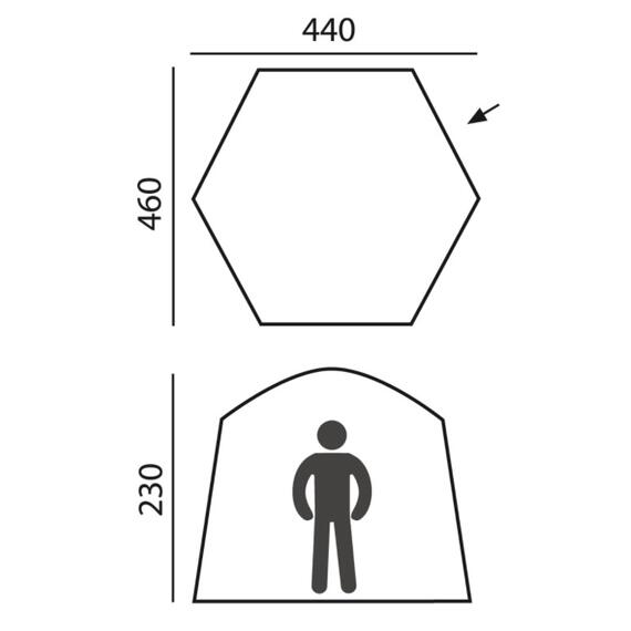Палатка-шатер BTrace Castle быстросборная (Зеленая), фото , изображение 4