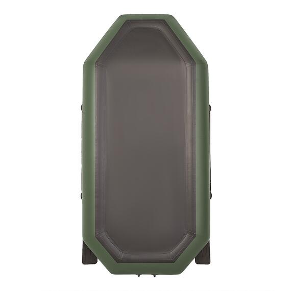 Лодка гребная под мотор Лоцман Стандарт 260 зелёная, фото , изображение 3