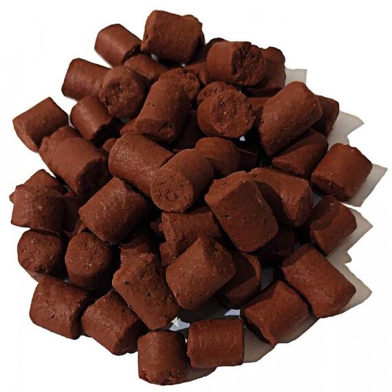 FishBerry Пеллетс карповый (палтус, цв. -бордовый) 8мм - 1 кг, Вкус: палтус, Вид рыбы: Карп, Диаметр (мм): 8, фото , изображение 4