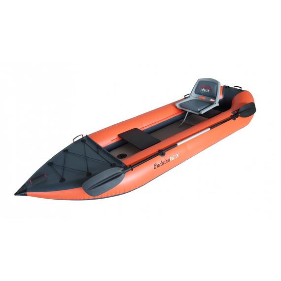 Каяк рыболовный Ондатра 360 (Оранжевый), Цвет: оранжевый/серый, фото , изображение 3