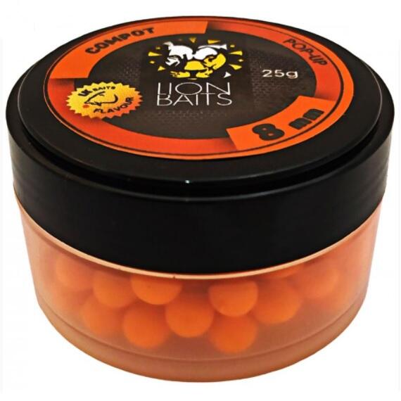 Lion Baits Бойл (pop-up) Compot 8 мм - 25 г, Вкус для группировки: COMPOT, Вид рыбы: карп и амур, Диаметр (мм): 8, фото 