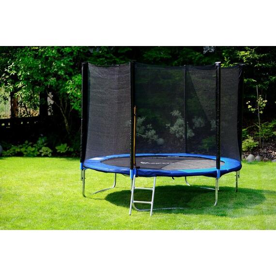 Батут FunFit 252 см (8ft) с лестницей BLUE, Цвет: синий, Диаметр батута: 252 см (8 ft), фото , изображение 3