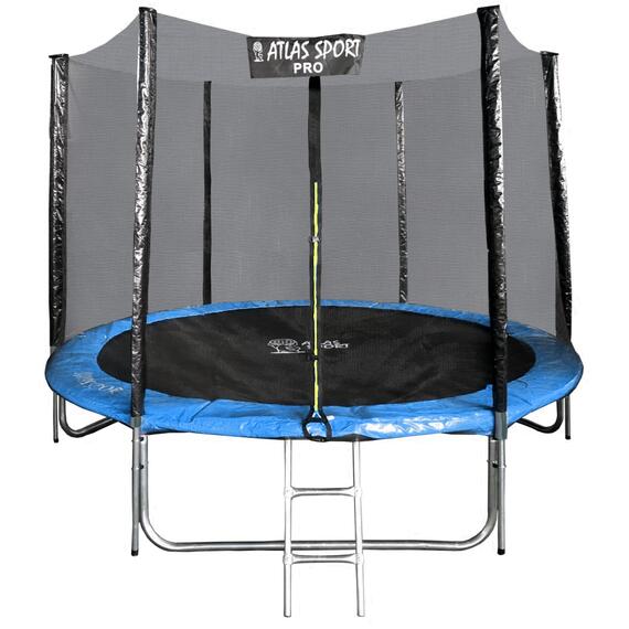 Батут Atlas Sport 252см (8ft) PRO (усиленны опоры) BLUE, Цвет: синий, Диаметр батута: 252 см (8 ft), фото 