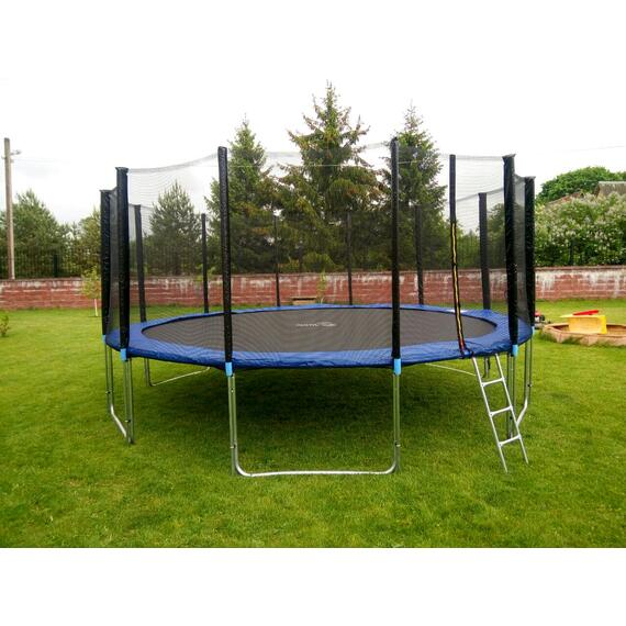 Батут Atlas Sport 374 см (12ft) PRO (усиленные опоры) BLUE, Цвет: синий, Диаметр батута: 374 см (12 ft), фото , изображение 2