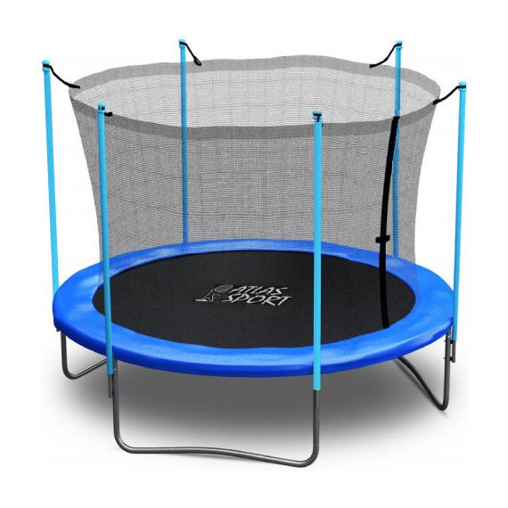 Батут Atlas Sport 183 см (6ft) с внутренней сеткой без лестницы BLUE, Цвет: синий, Диаметр батута: 183 см (6 ft), фото 