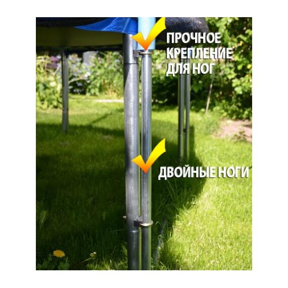 Батут Atlas Sport 374 см (12ft) PRO (усиленные опоры) ORANGE, Цвет: оранжевый, Диаметр батута: 374 см (12 ft), фото , изображение 13