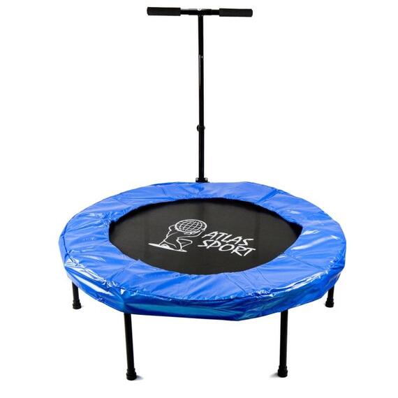 Батут круглый Atlas Sport 112 см на резинках с Т-ручкой, фото 