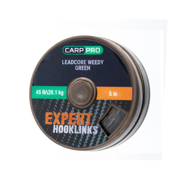 Ледкор CARP PRO 45LB цвет зеленый 5м, Цвет: зеленый, Длина, см: 500, Разрывная нагрузка: 45, фото 