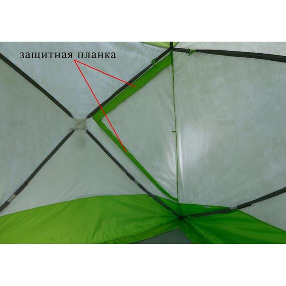 Утепленная зимняя палатка Лотос Куб 3 Компакт Термо (Салатовый), фото , изображение 14