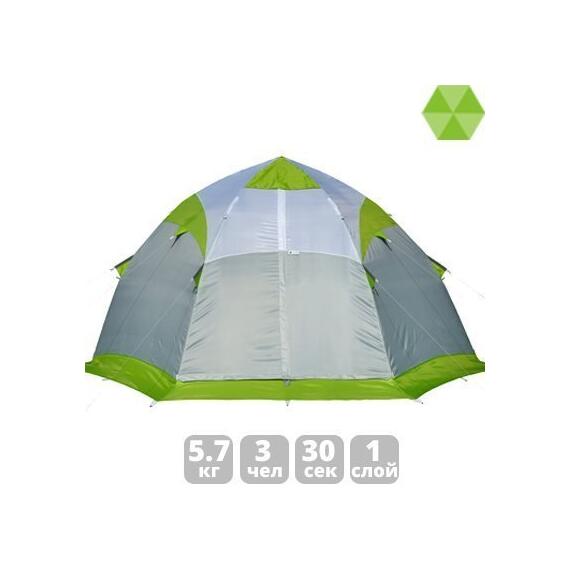 Зимняя палатка Лотос 4 (Салатовый), Цвет: салатовый, Вместимость (чел): 3, фото 