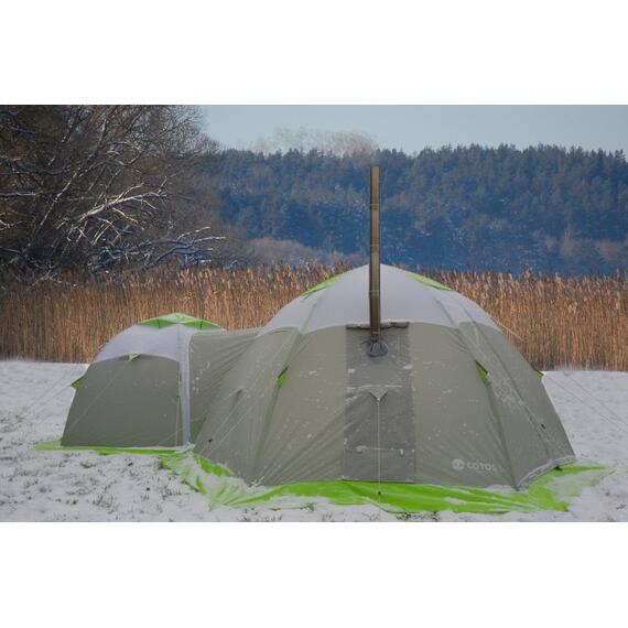 Мобильная Баня Лотос 5 (Д-образный вход + дно ПУ4000) (360х320/205 см), фото , изображение 11