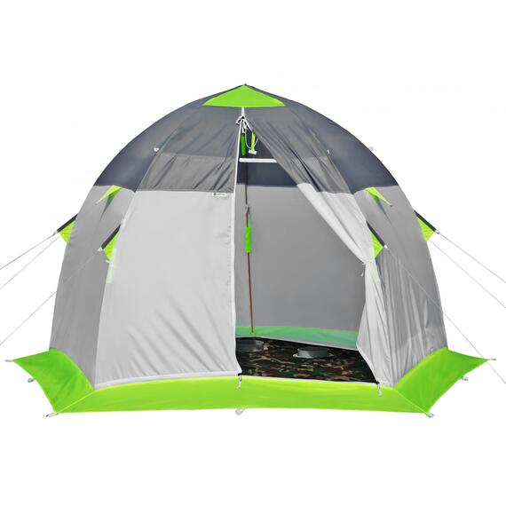 Зимняя палатка Лотос 3 Эко (Салатовый), Цвет: салатовый, Вместимость (чел): 3, фото , изображение 2