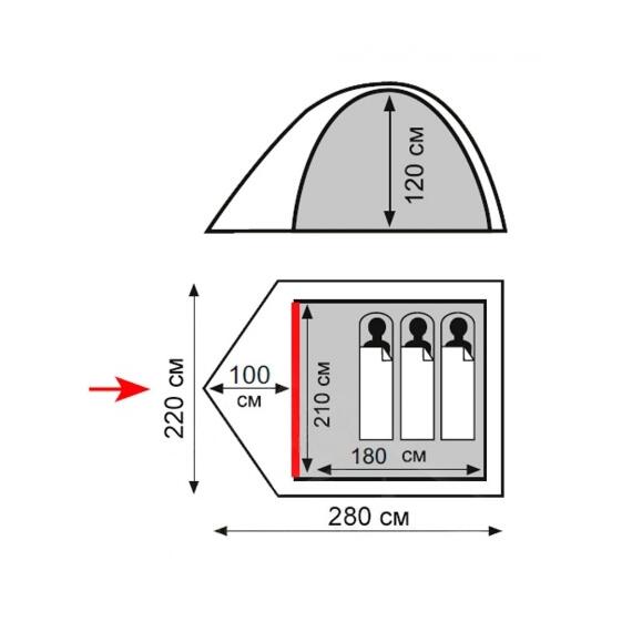 Палатка Totem Tepee 3 (V2), фото , изображение 3