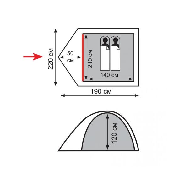 Палатка Totem Tepee 2 (V2), фото , изображение 2